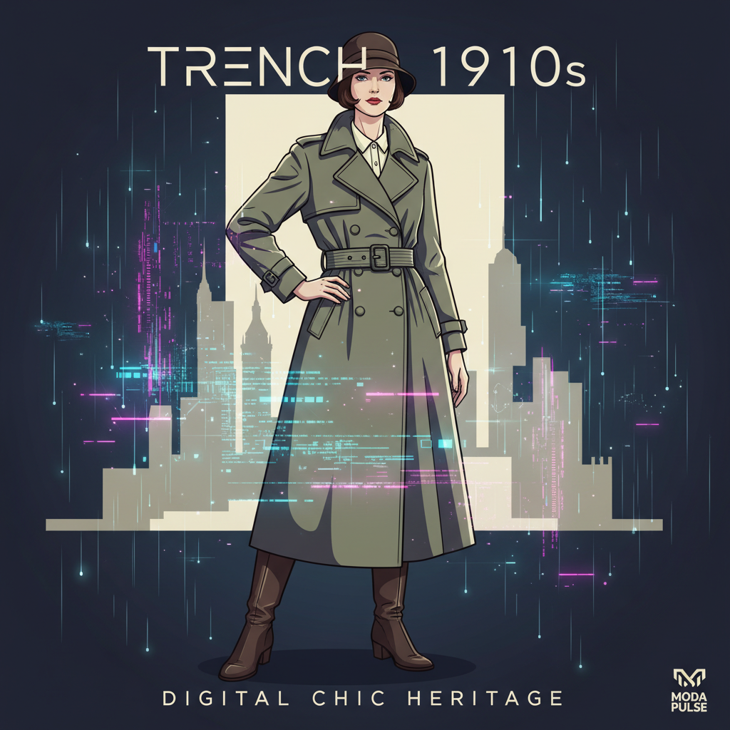 Историческая иллюстрация тренча 1910-х годов