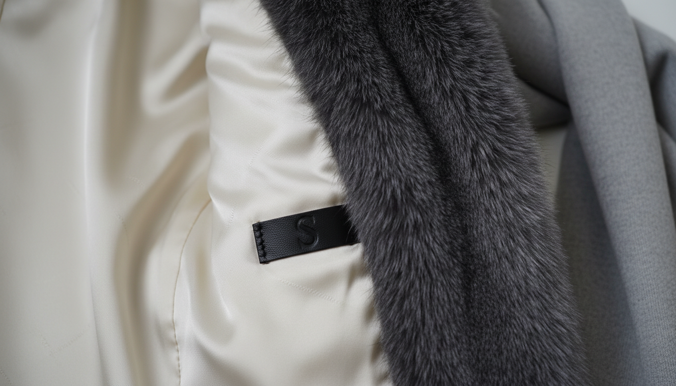 Детали крупным планом: качество подкладки и густота ворса эко-шубы