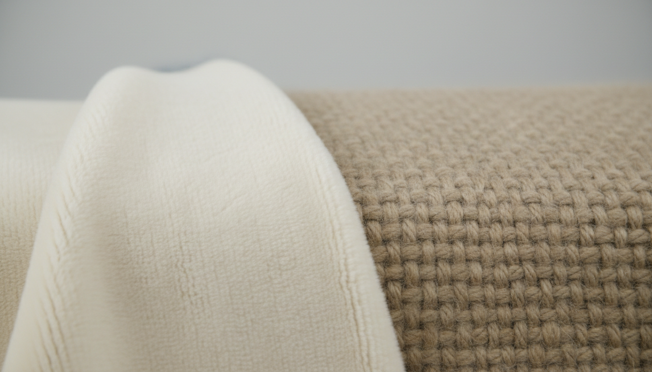 Фактура ткани: крупный план кашемира и альпаки