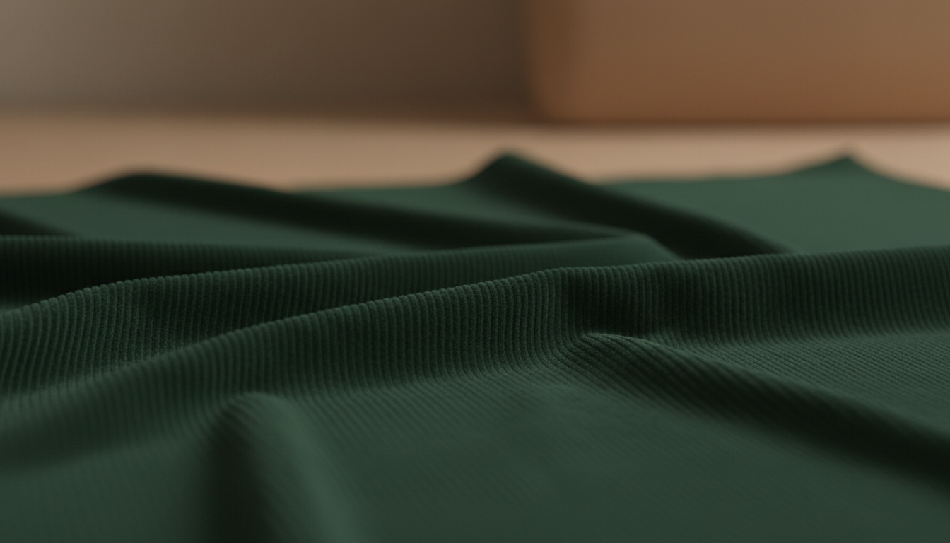 Крупный план высококачественной вельветовой ткани